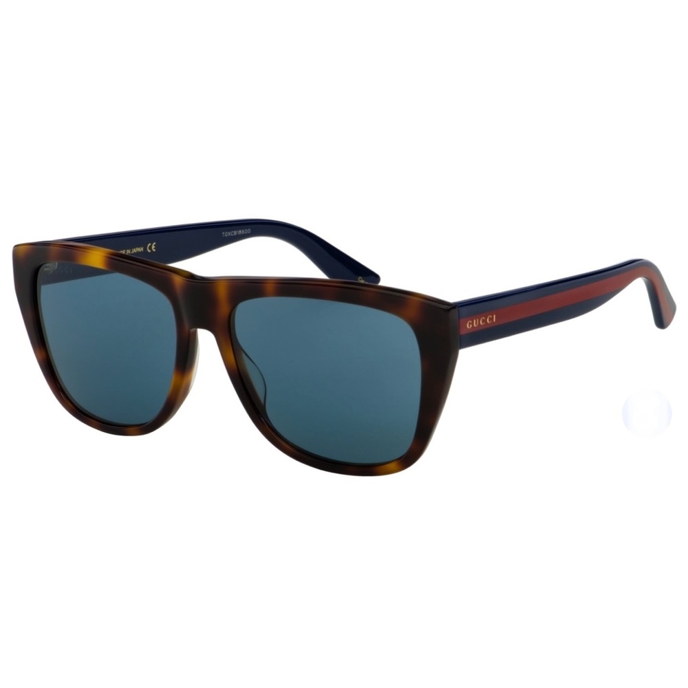 Brand New Authentic GUCCI Unisex Sunglasses Red/Gold/Blue (both original boxes)
